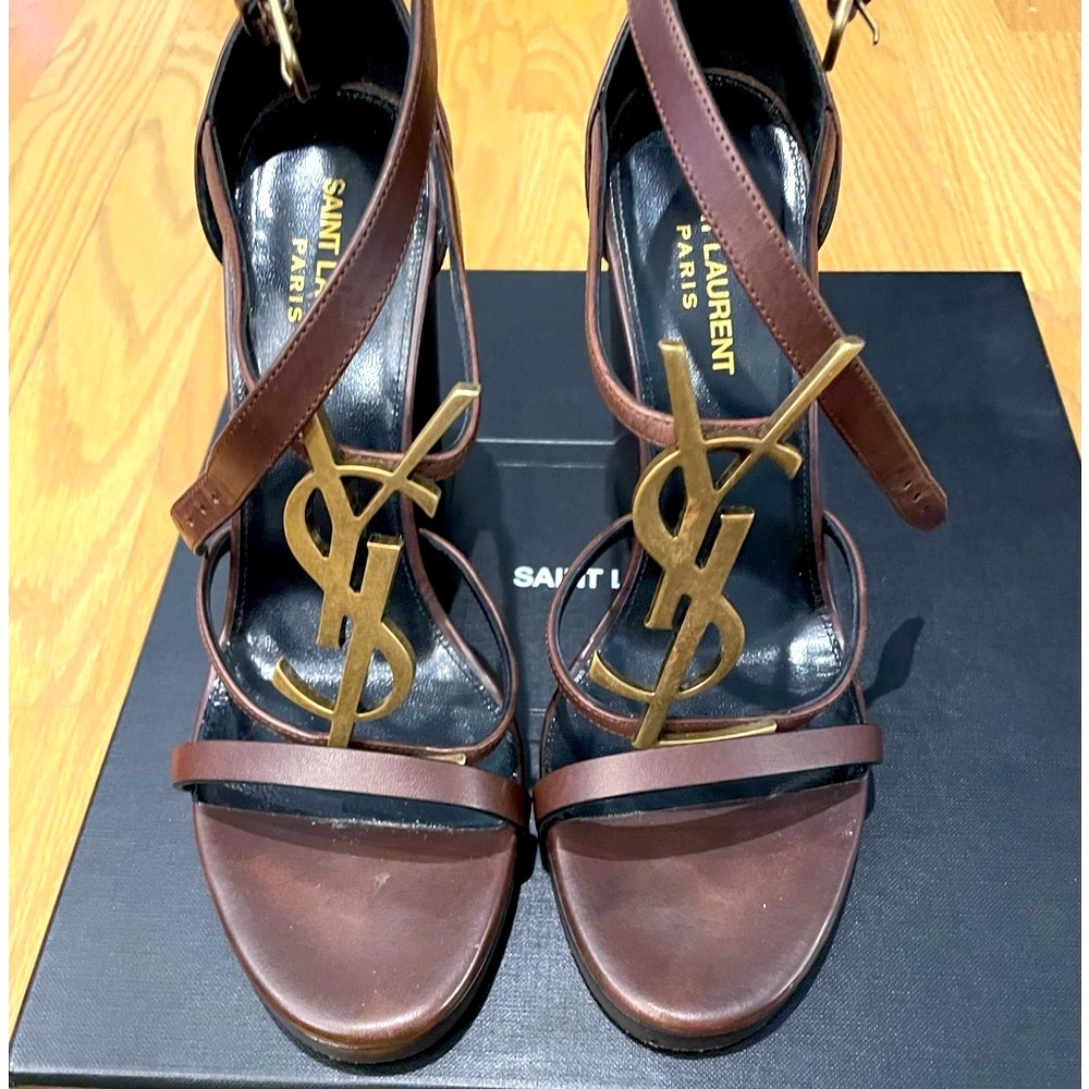 Authentic YSL Cassandra Wedges Size 9